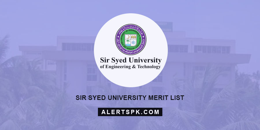 Sir Syed University Merit List