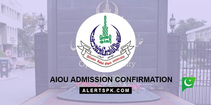 www.aiou.edu.pk Admission Confirmation