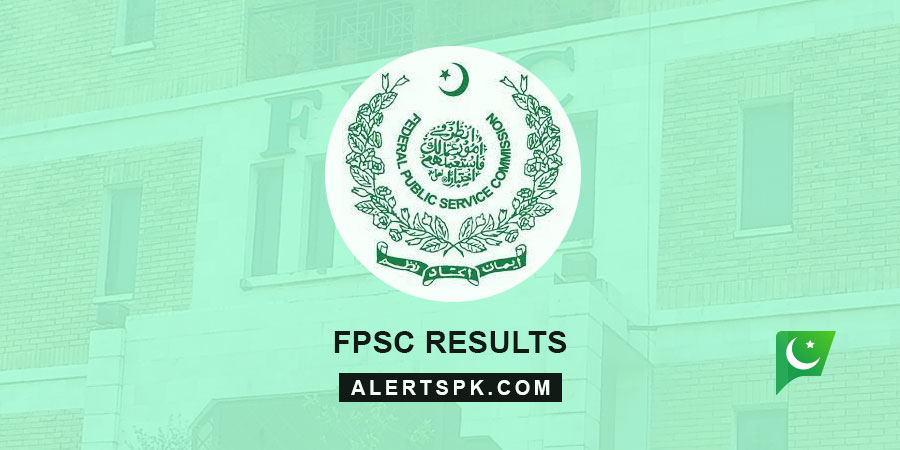 www.fpsc.gov.pk Result can be checked on this page.