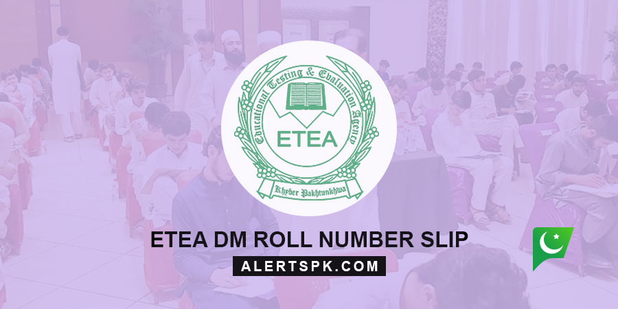 ETEA DM Roll Number Slip