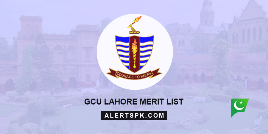 GCU Lahore Merit List