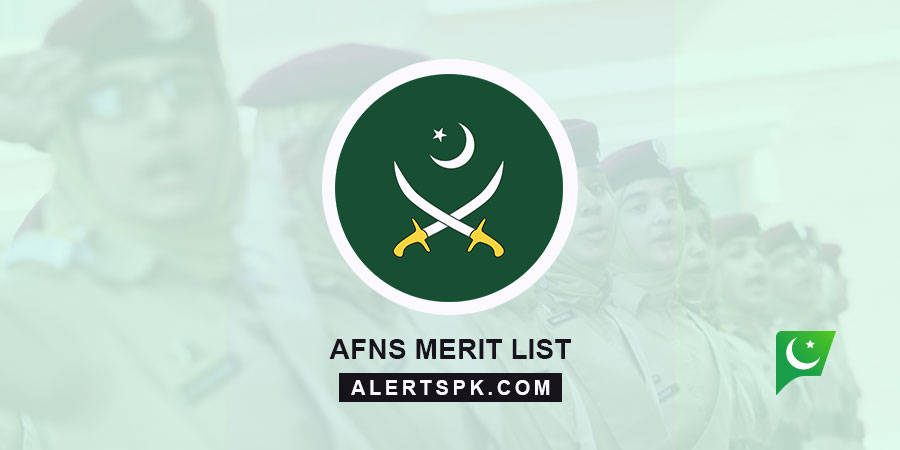 Pak Army Female Nursing AFNS Merit List